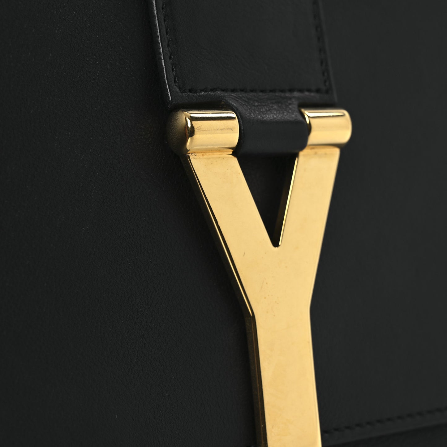 Calfskin Classic Y Ligne Clutch Black
