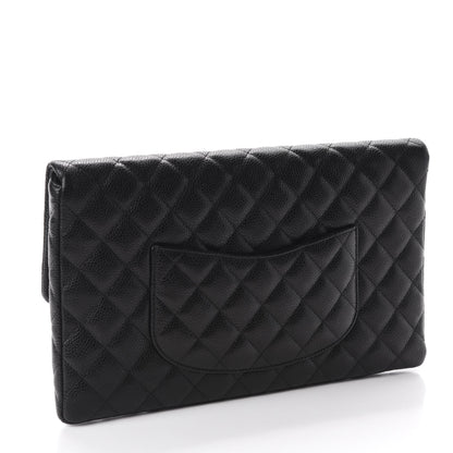 Chanel Caviar Quilted Flap Clutch Black 3 of 11
