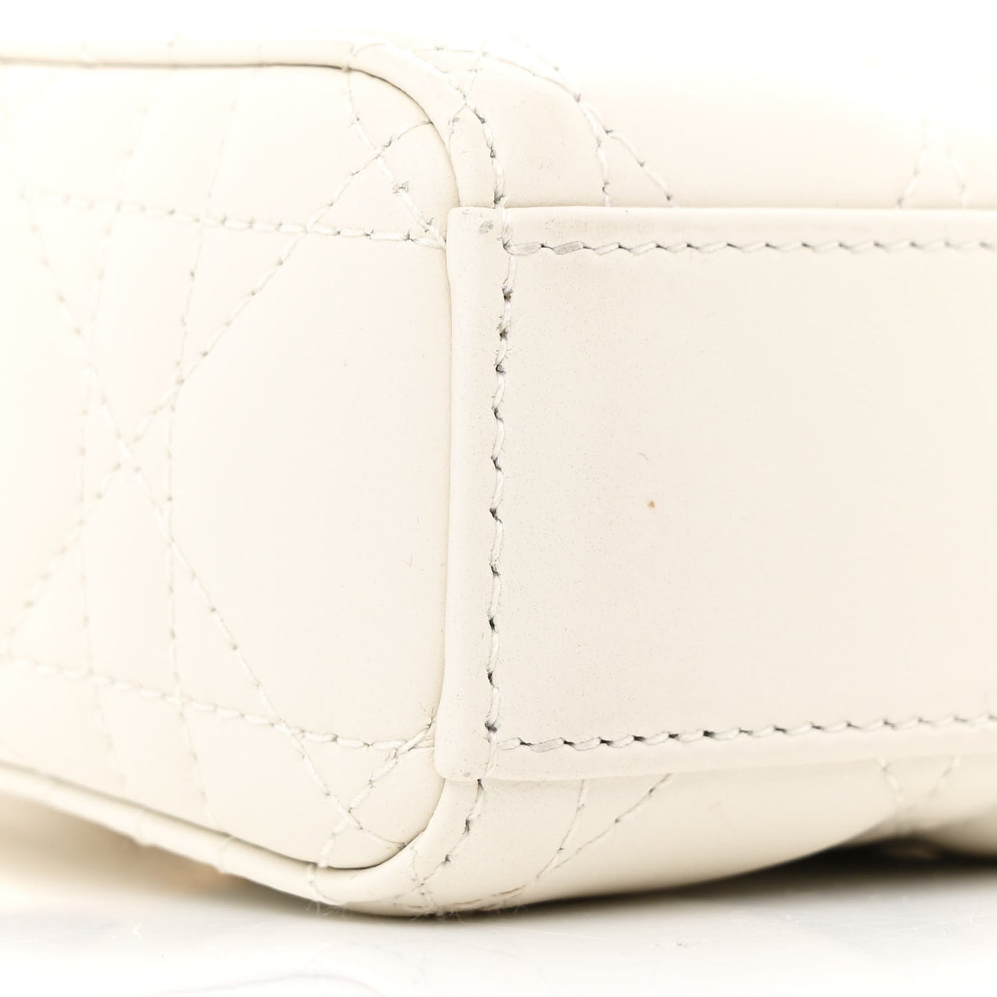 Lambskin Cannage Small Lady D-Joy Latte