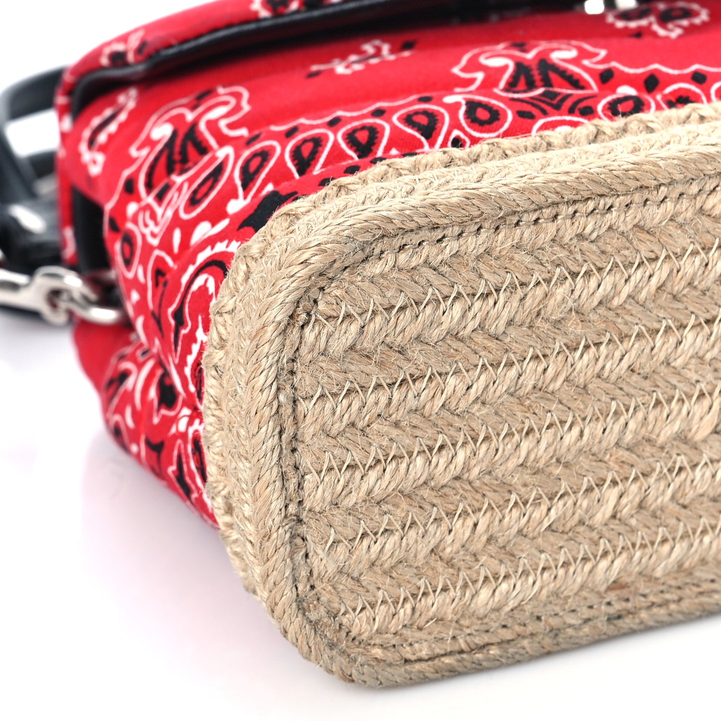 Cotton Bandana Y Quilted Monogram Toy Loulou Crossbody Bag Red