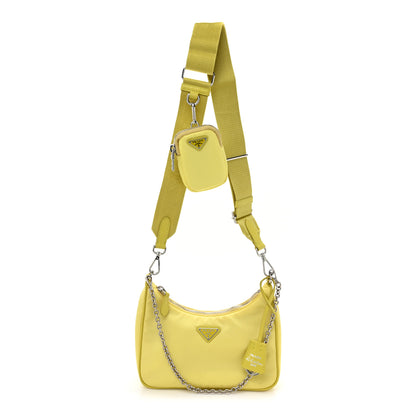 Prada Nylon Saffiano Re-Edition 2005 Shoulder Bag Ananas 1 of 13