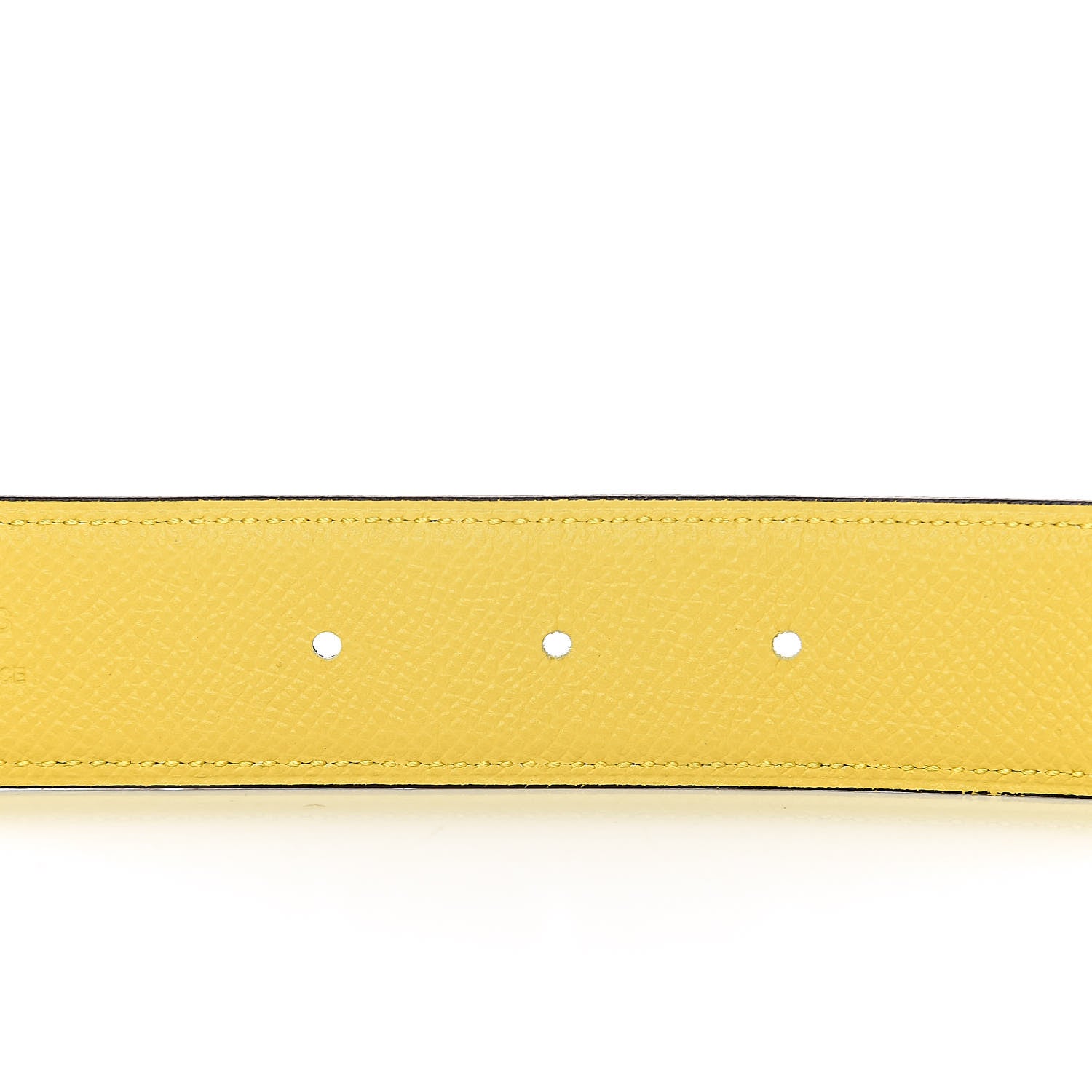 Hermes Epsom 32mm Belt Strap 105 Jaune D'Naples Etain 4 of 6