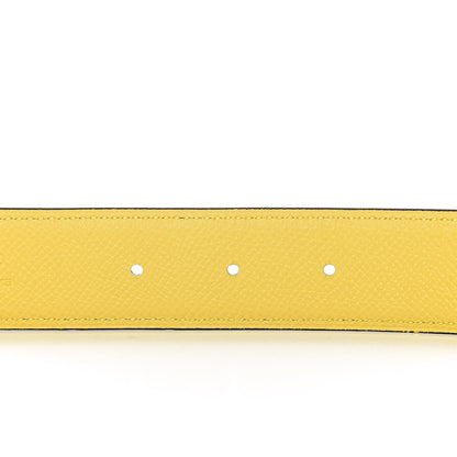 Hermes Epsom 32mm Belt Strap 105 Jaune D'Naples Etain 4 of 6