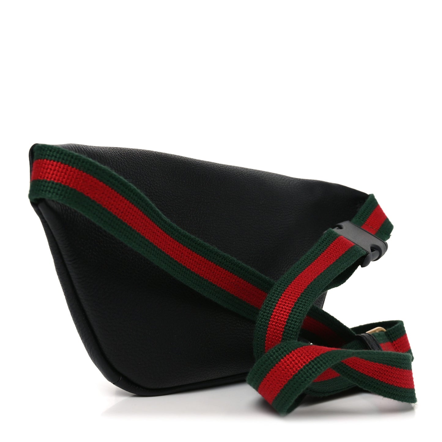 Grained Calfskin Logo Belt Bag Black