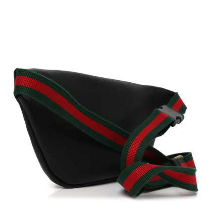 Gucci Grained Calfskin Logo Belt Bag Black 3 of 10
