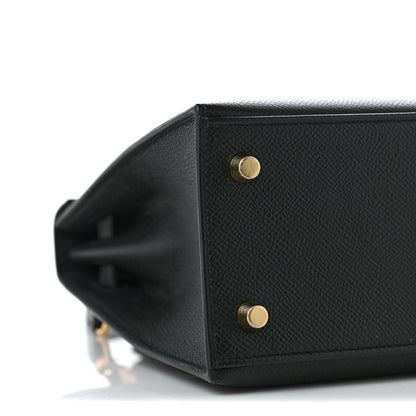 Hermes Epsom Kelly Sellier 25 Black 7 of 8