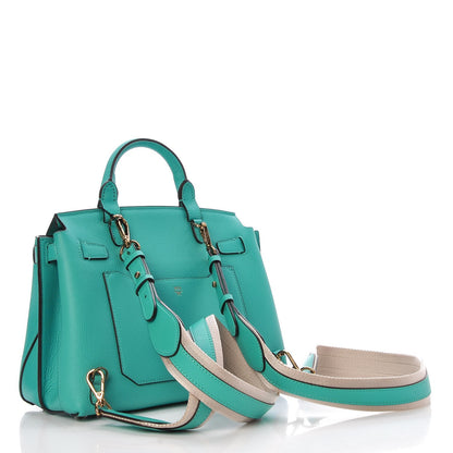 MCM Grained Calfskin Medium Milla Convertible Backpack Oasis Green 3 of 13