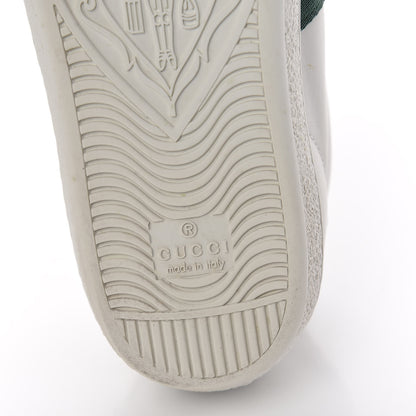 Gucci Calfskin Crocodile Web Womens Ace Sneakers 37 White Green 11 of 18