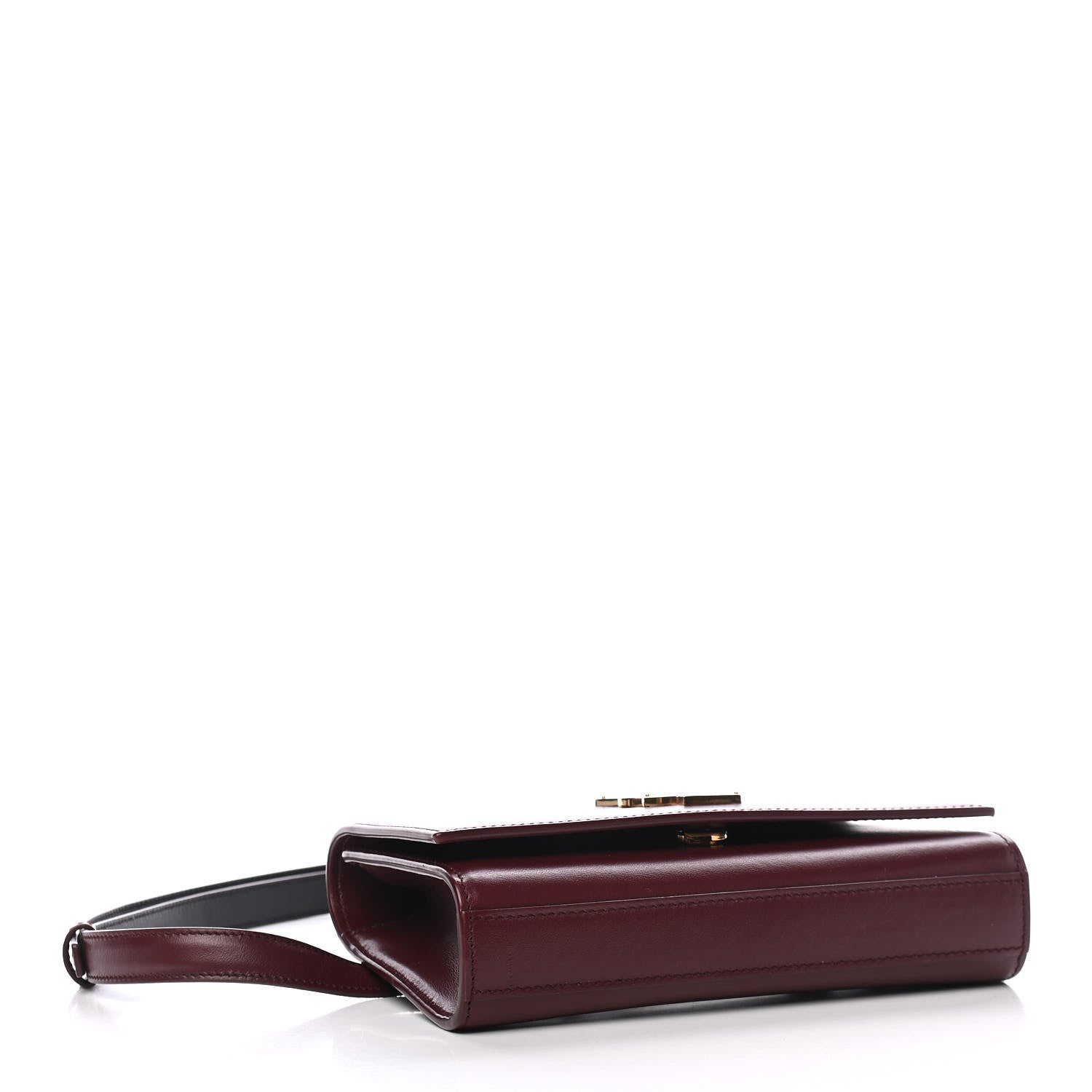 Saint Laurent Smooth Calfskin Monogram Kate Belt Bag Rouge Legion 4 of 8