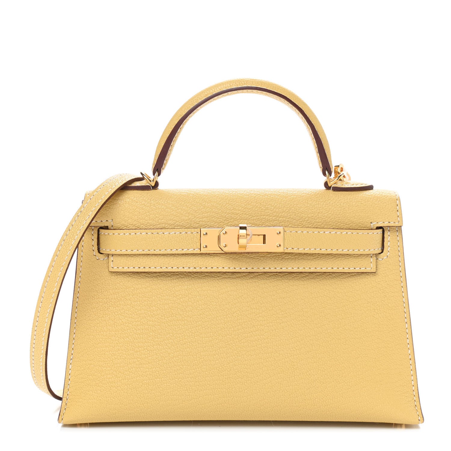 Hermes Chevre Mysore Mini Kelly Sellier 20 Foin 1 of 10