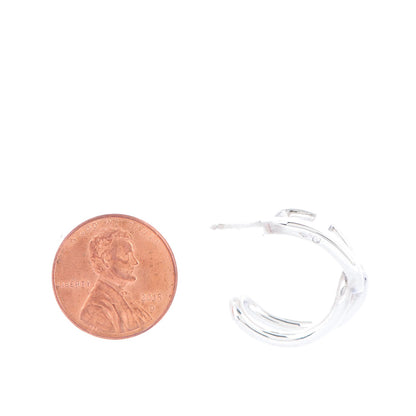 Hermes Sterling Silver Cythere Earrings 2 of 6