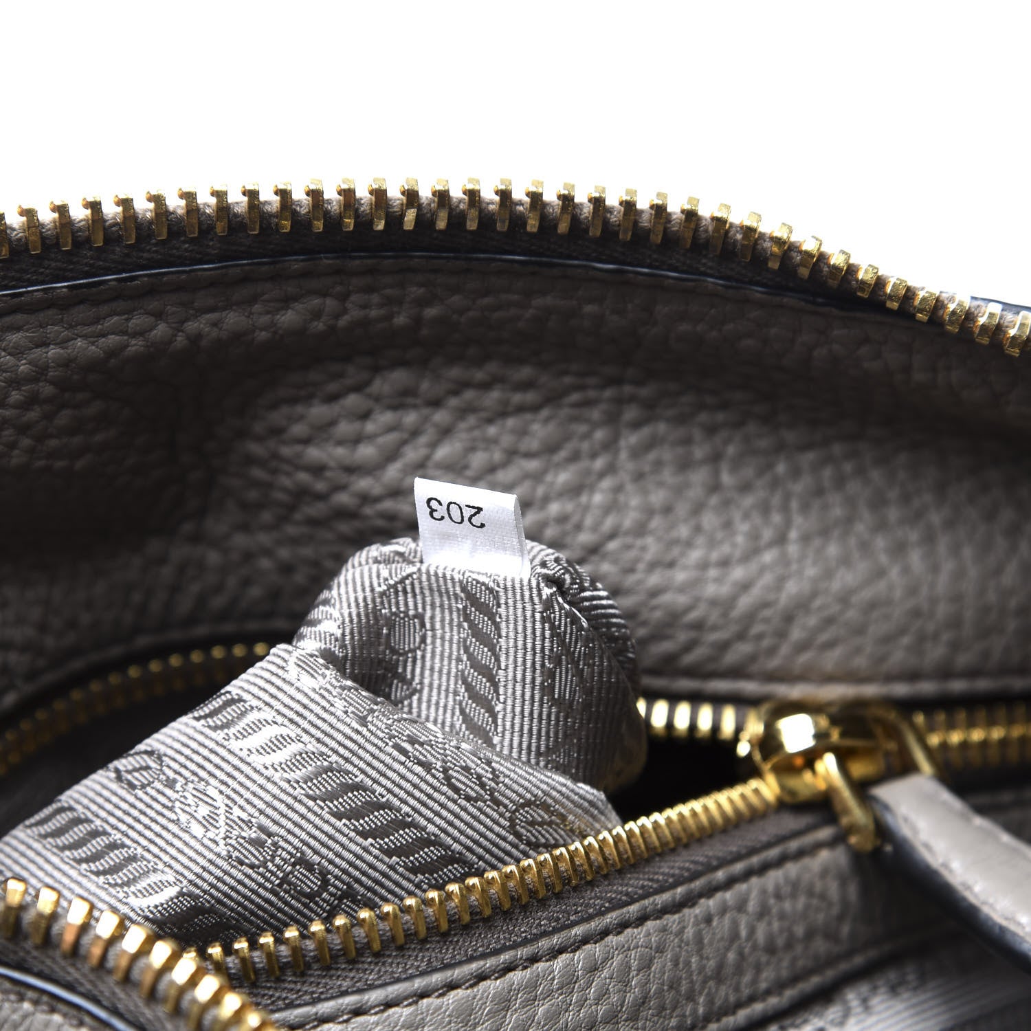 Prada Vitello Phenix Shoulder Bag Argilla 6 of 11
