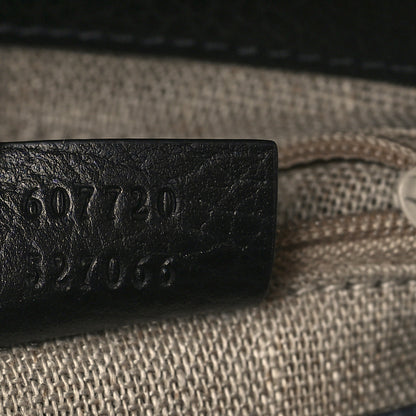 Gucci Dollar Calfskin Interlocking G Crossbody Bag Black 7 of 9