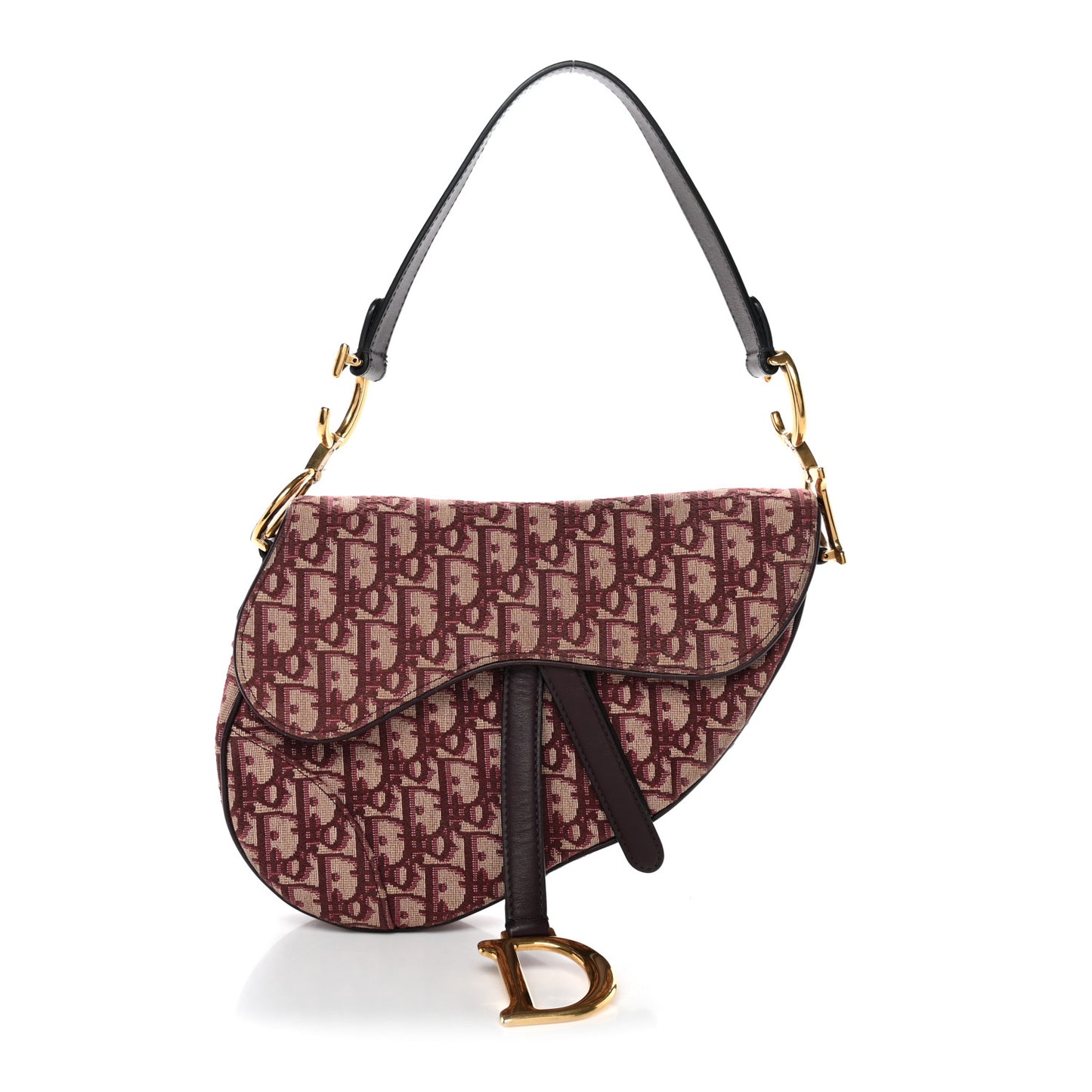 Oblique Saddle Bag Burgundy