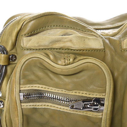 Alexander Wang Washed Lambskin Brenda Chain Shoulder Bag Chartreuse 9 of 13