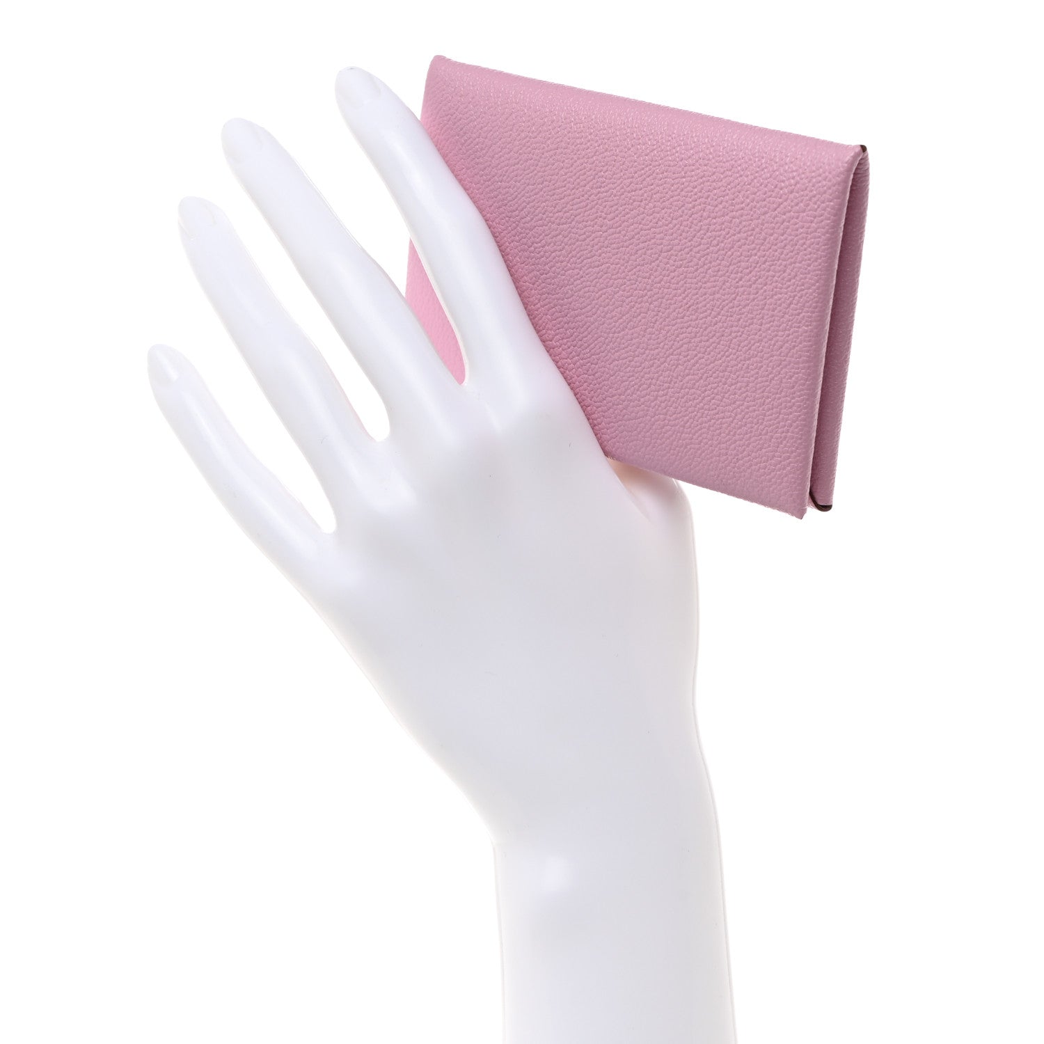 Hermes Chevre Mysore Calvi Card Case Mauve Sylvestre 2 of 8