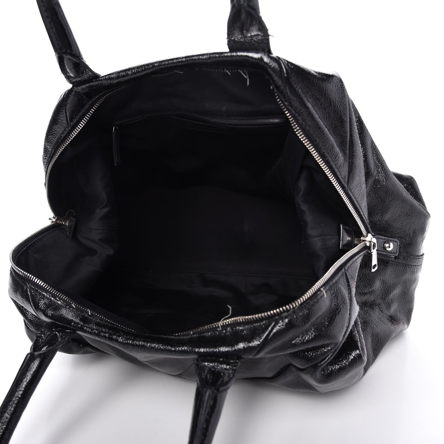 Saint Laurent Textured Patent Medium Easy Y Bag Black 5 of 16