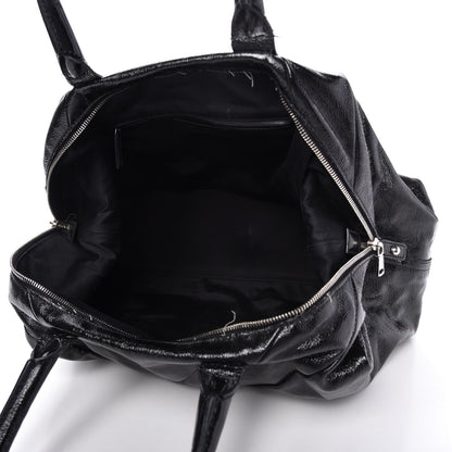 Saint Laurent Textured Patent Medium Easy Y Bag Black 5 of 16