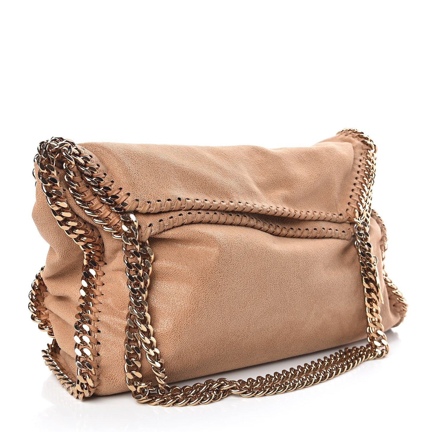 Shaggy Deer Small Falabella Tote Tan