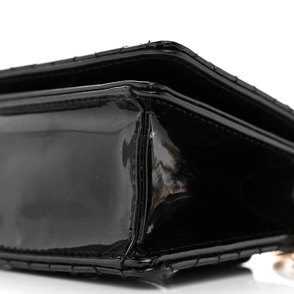Christian Dior Patent Cannage Nano Lady Dior Pouch Black 10 of 13
