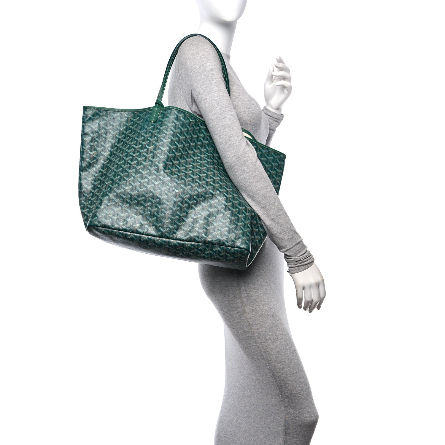 Goyard Goyardine Saint Louis GM Green 3 of 11