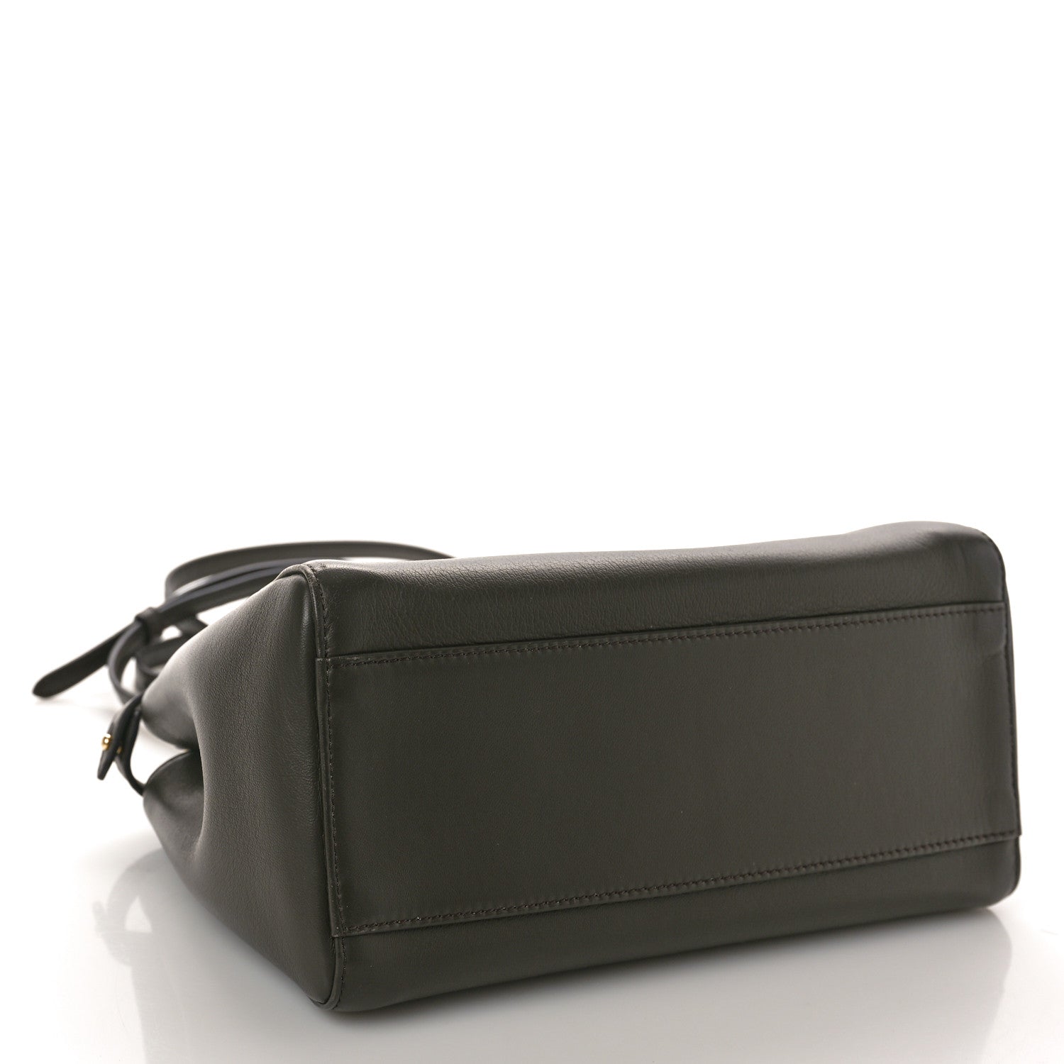 Fendi Nappa Mini Peekaboo Iconic Satchel Coal 4 of 10