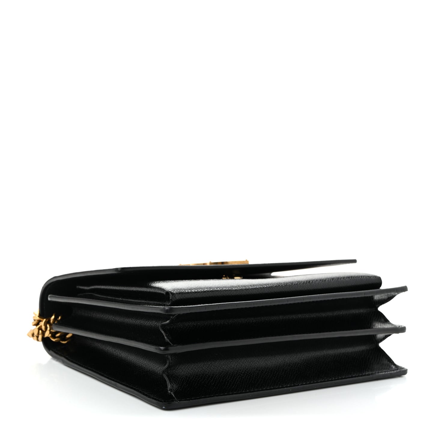 Coated Bark Calfskin Medium Monogram Sunset Black