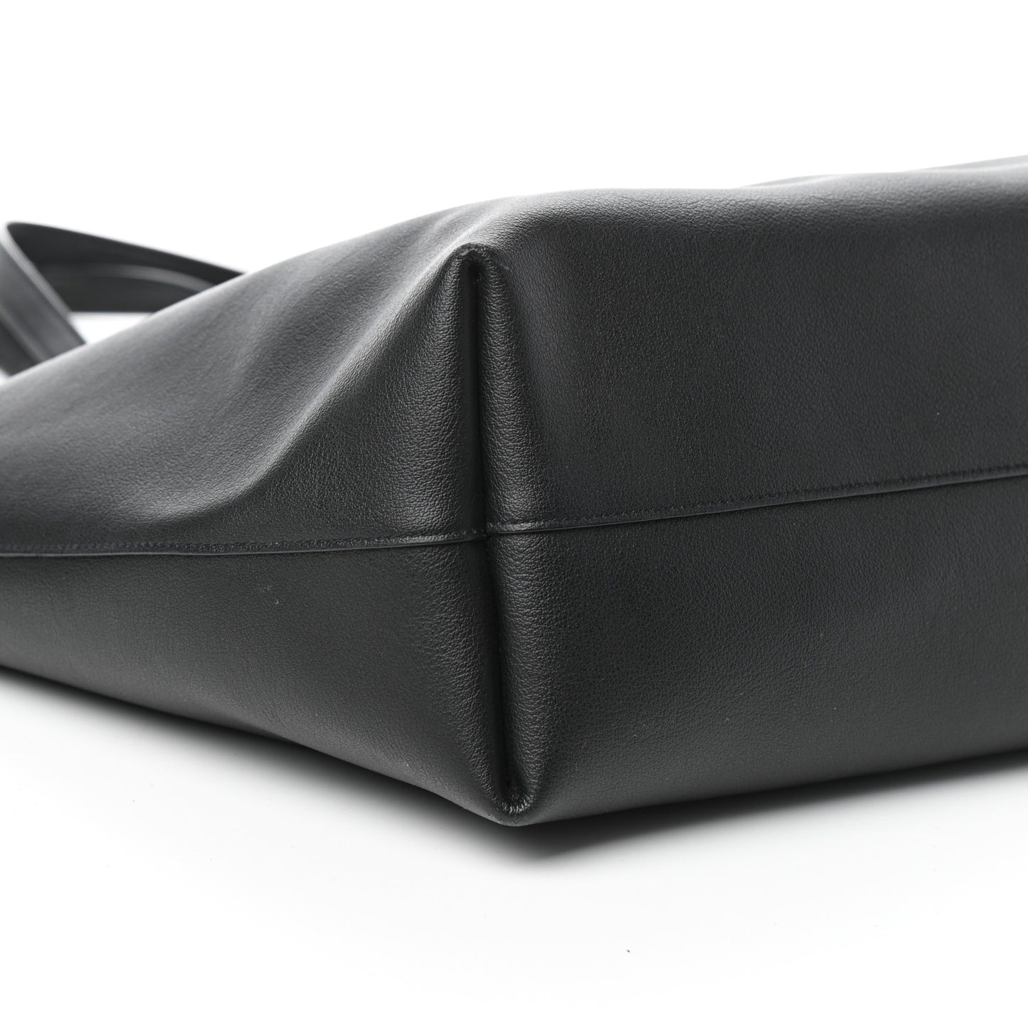Calfskin Large Shopping Tote Black