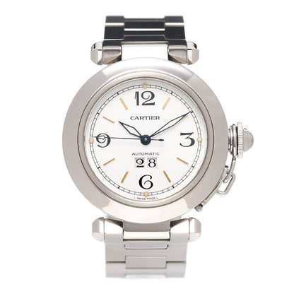 Cartier Stainless Steel 35mm Pasha C Big Date Automatic Watch 1 of 5