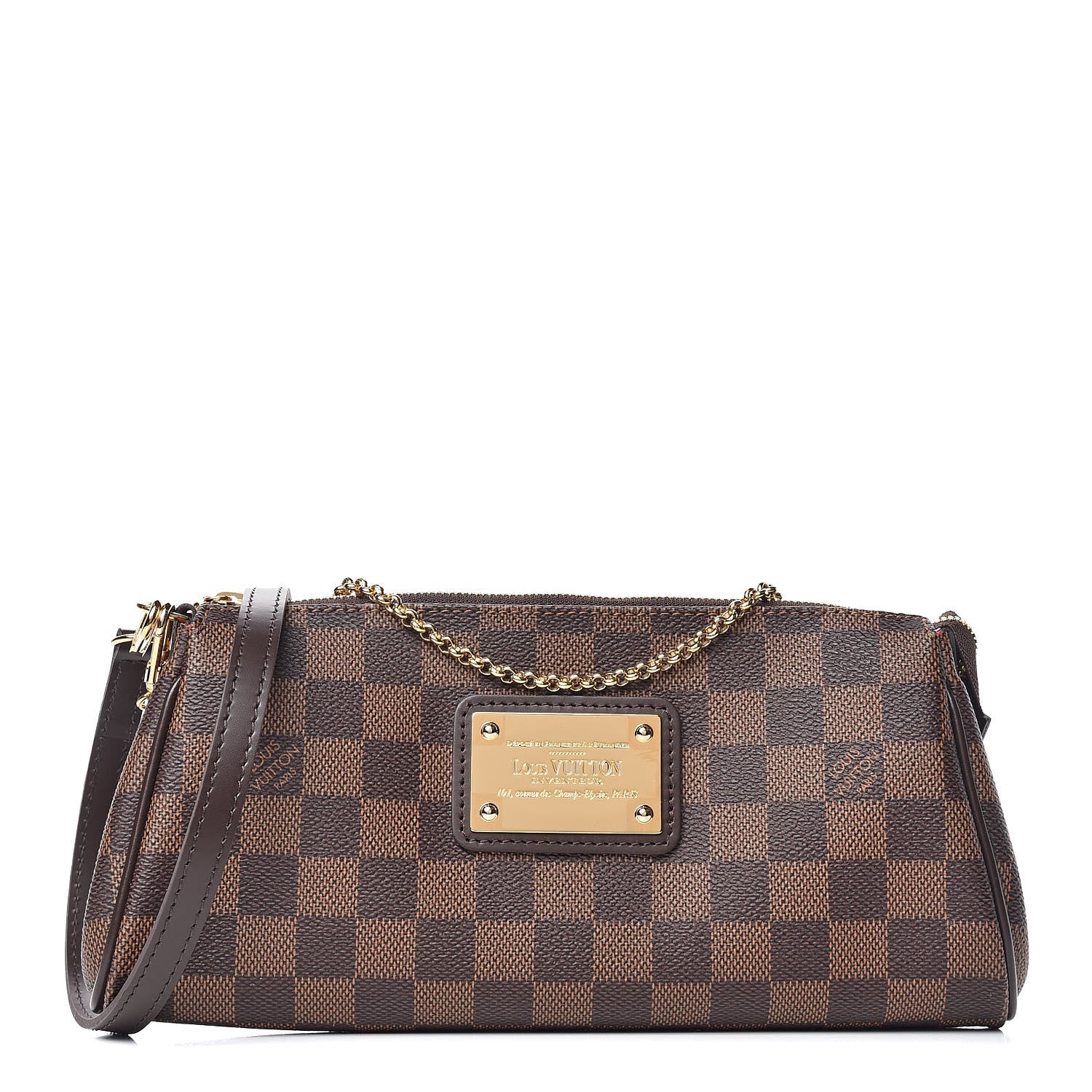 Louis Vuitton Damier Ebene Eva Clutch 1 of 10