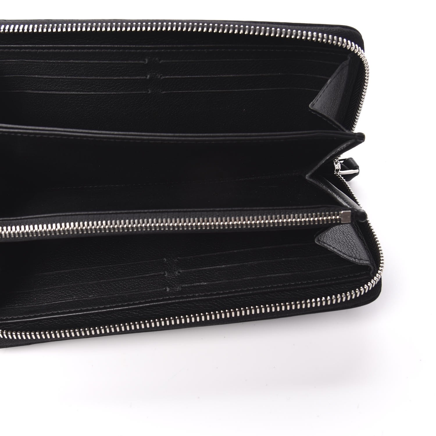 Louis Vuitton Calfskin Zippy Lockme Wallet Black 5 of 7
