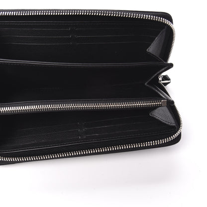 Louis Vuitton Calfskin Zippy Lockme Wallet Black 5 of 7