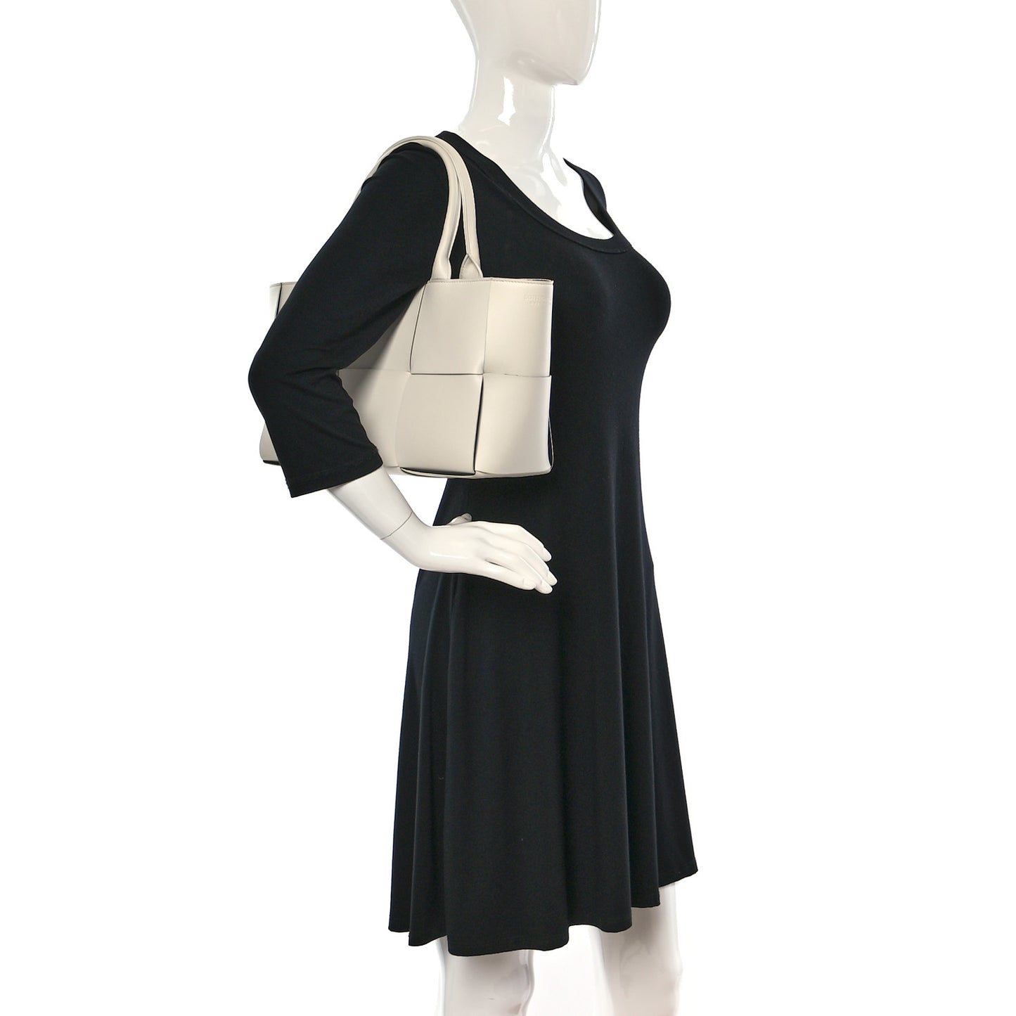 Nappa Maxi Intrecciato Small Arco Tote White White