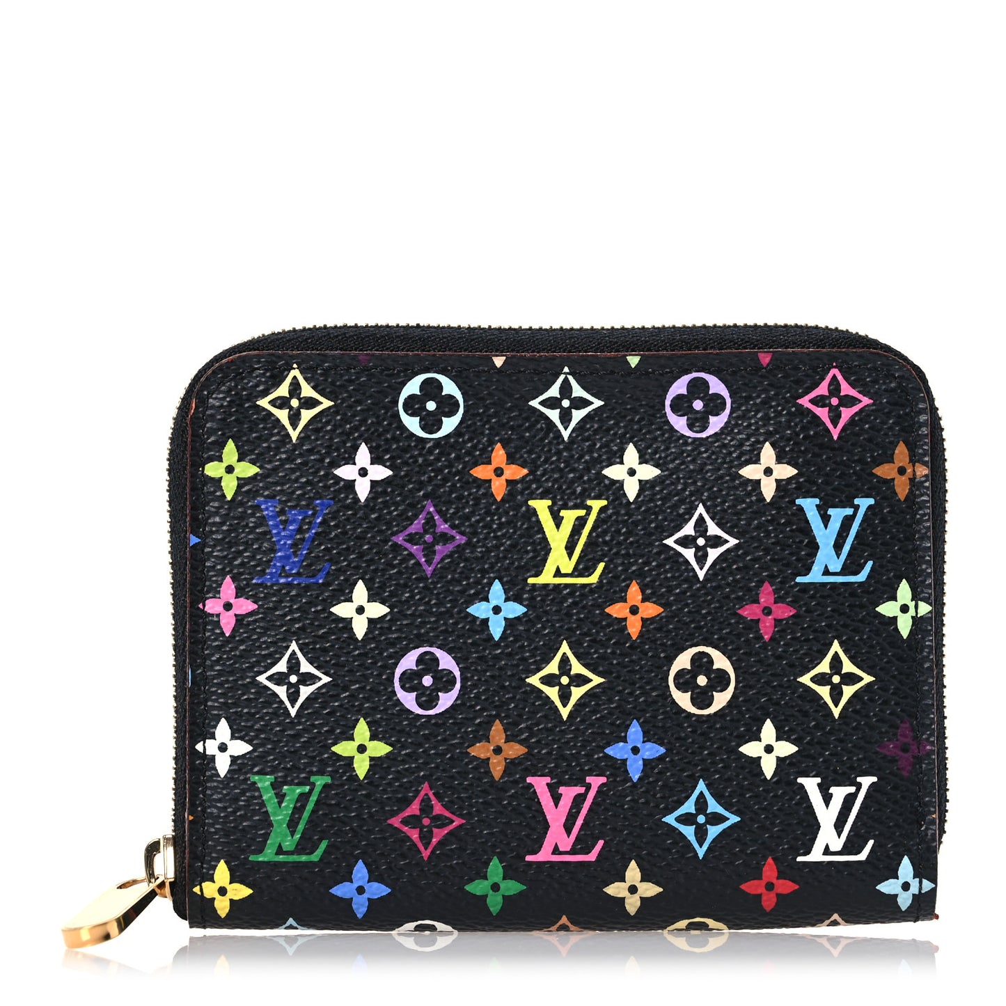Monogram Multicolor Zippy Coin Purse Black Violet
