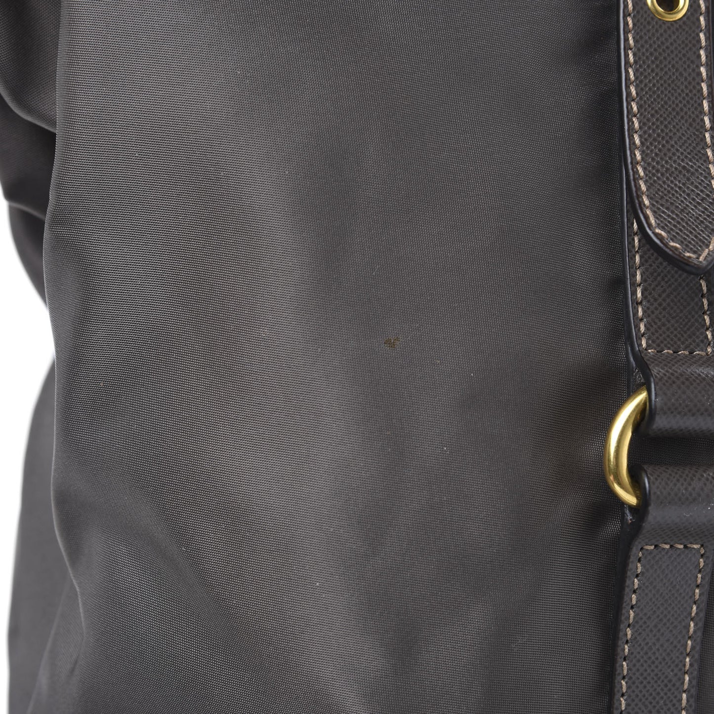 Tessuto Nylon Saffiano Jacquard Logo Tote Grey