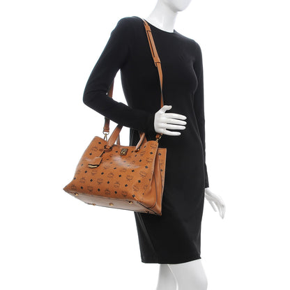 MCM Visetos Large Essential Tote Cognac 2 of 11
