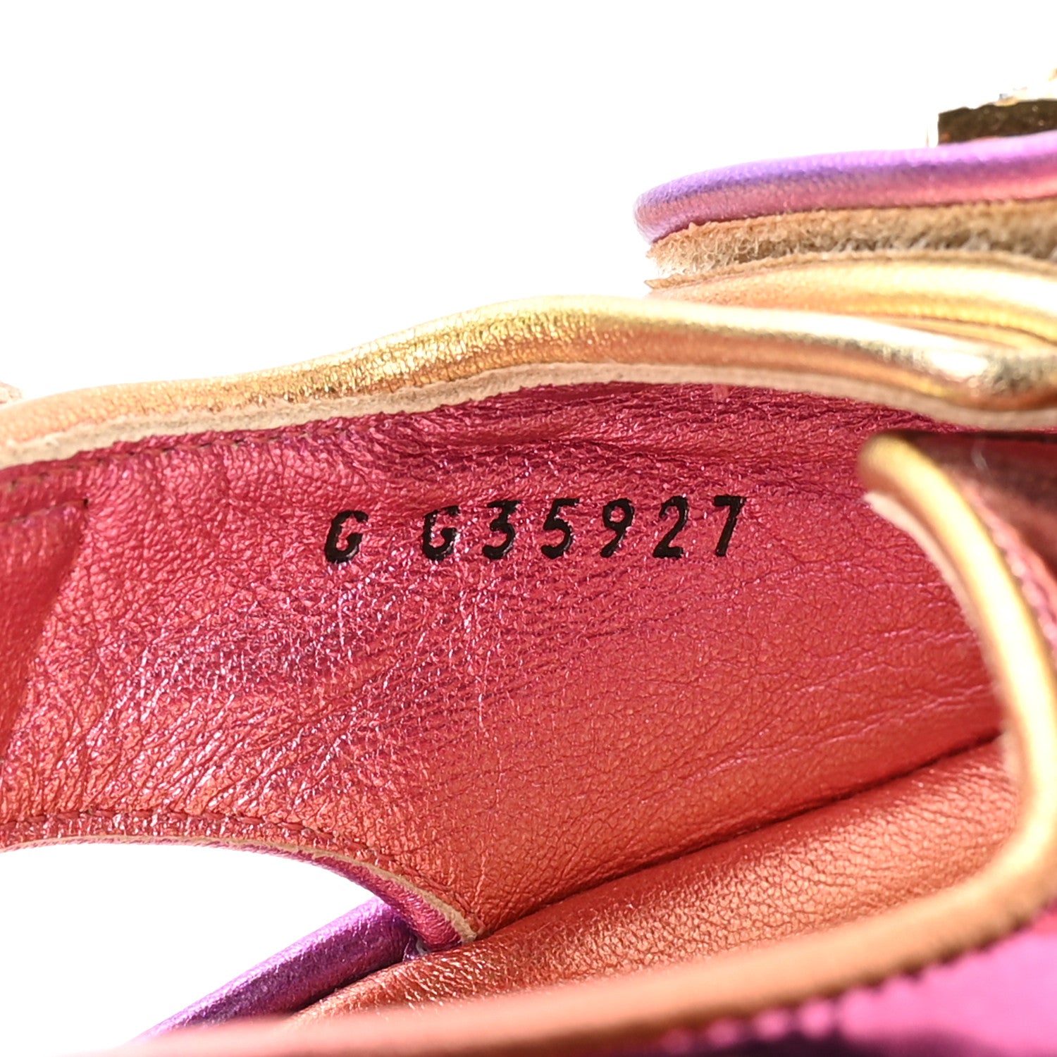 Chanel Metallic Laminated Calfskin Crystal Star CC Velcro Dad