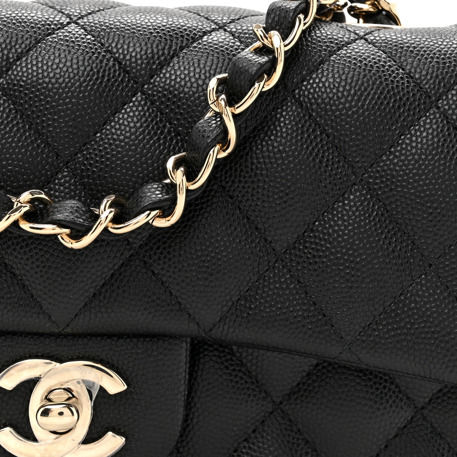 Chanel Caviar Quilted Mini Rectangular Flap Black 8 of 11