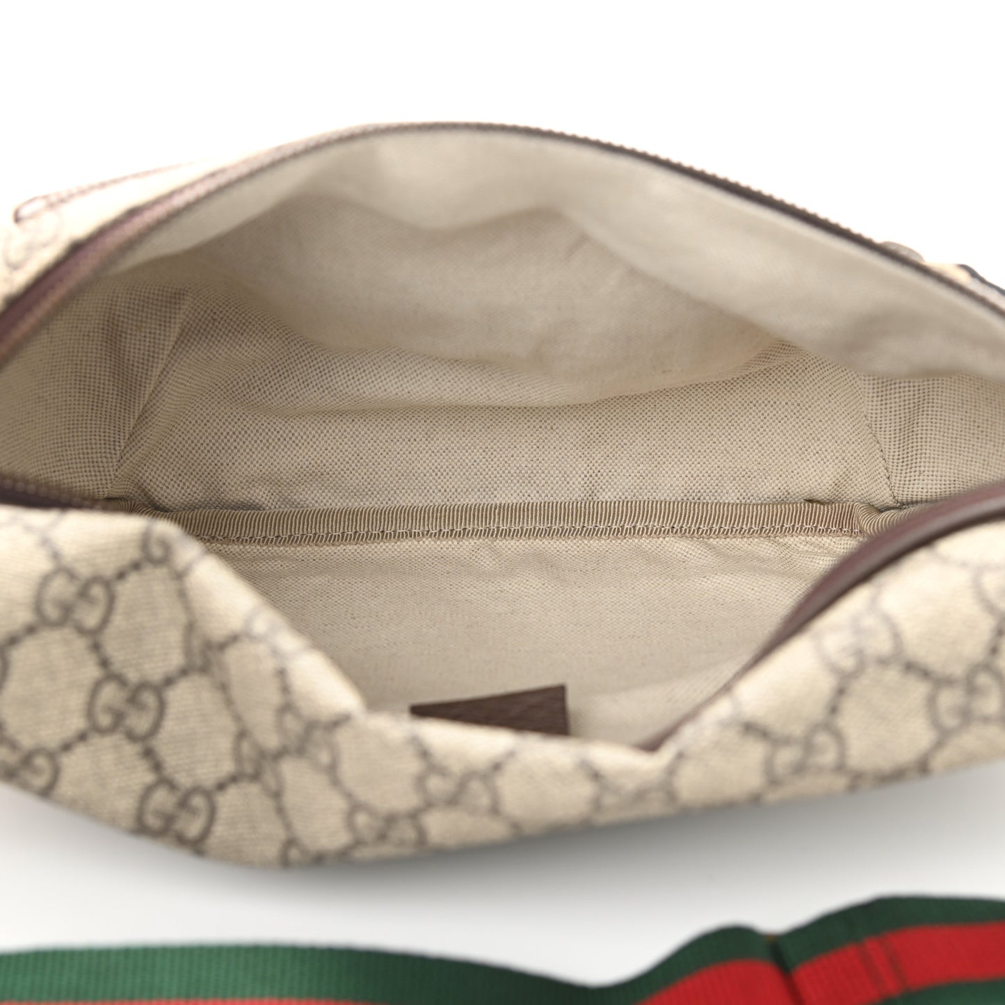 GG Supreme Monogram Courrier Belt Bag Beige New Acero