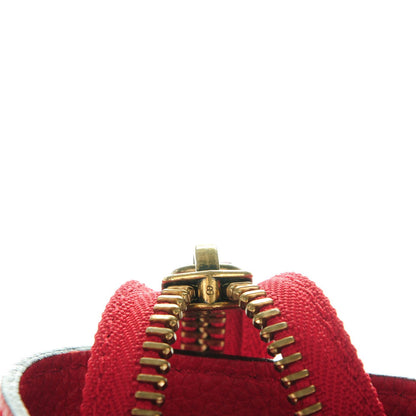 Celine Drummed Calfskin Mini Luggage Coquelicot 8 of 8