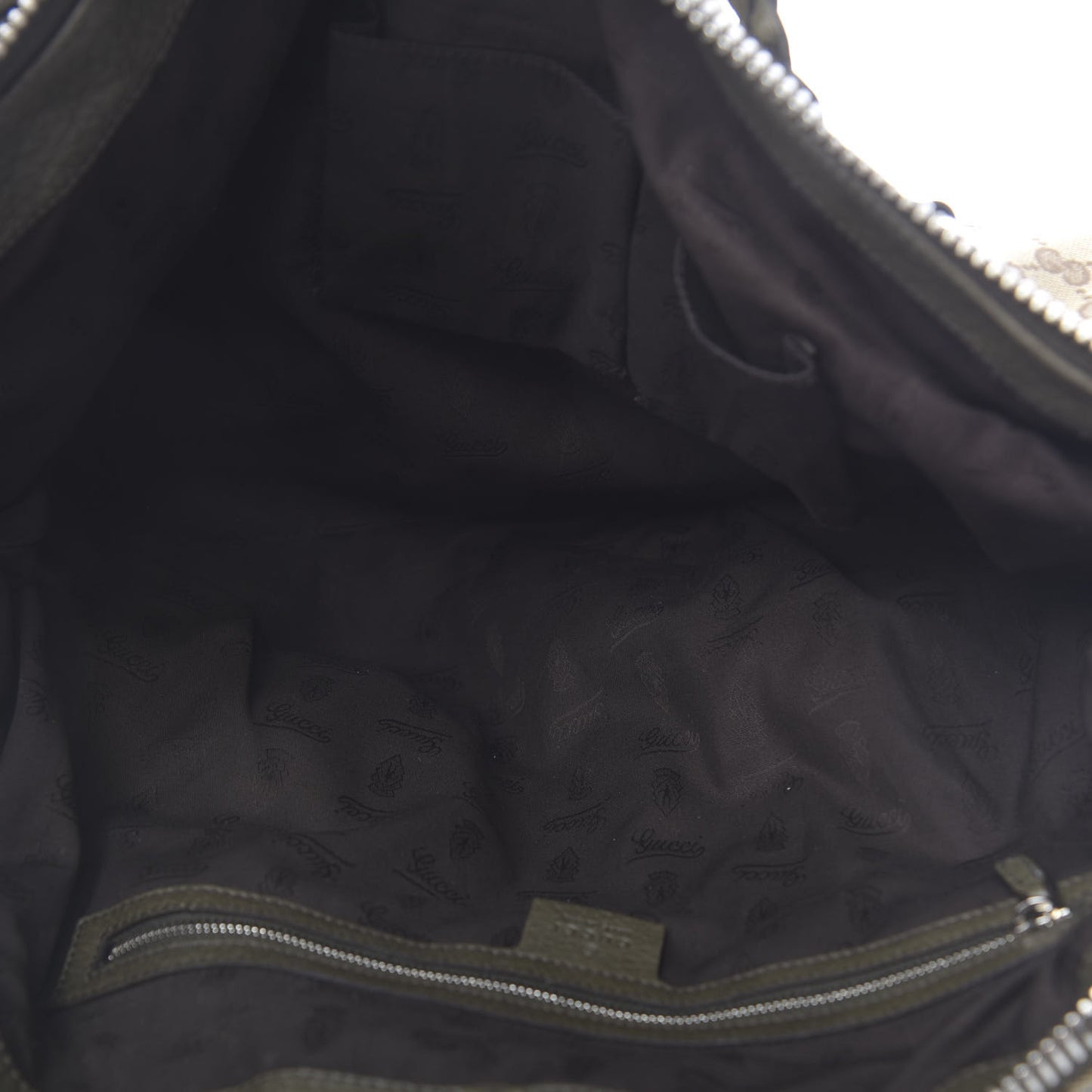 Monogram Bamboo Bar Medium Tote Olive