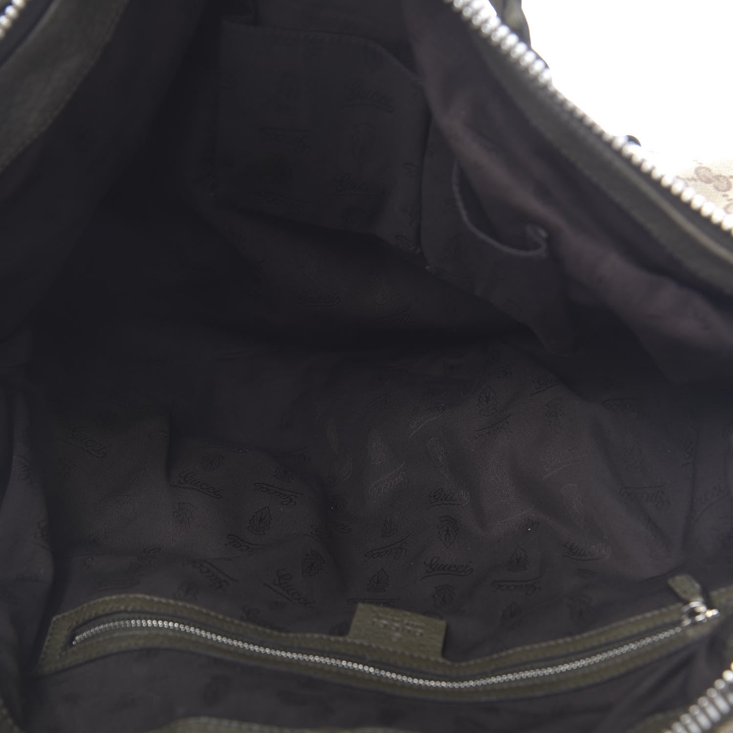 Gucci Monogram Bamboo Bar Medium Tote Olive 5 of 13