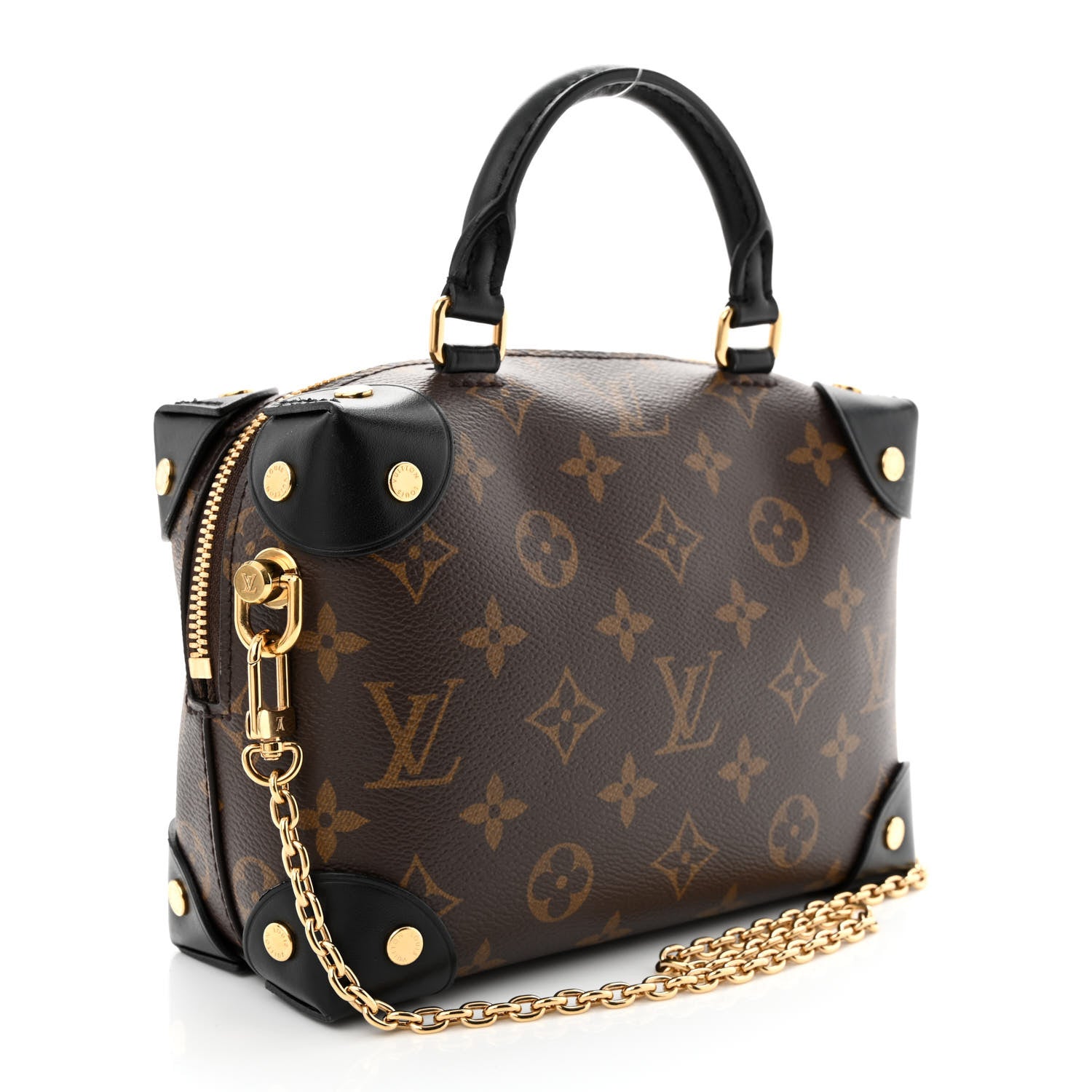 Louis Vuitton Monogram Petite Malle Souple Black 3 of 9