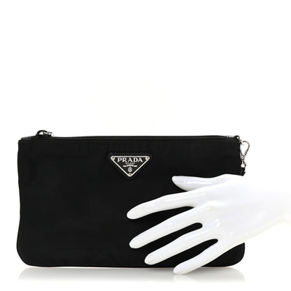 Prada Tessuto Nylon Vela Wristlet Black 2 of 6