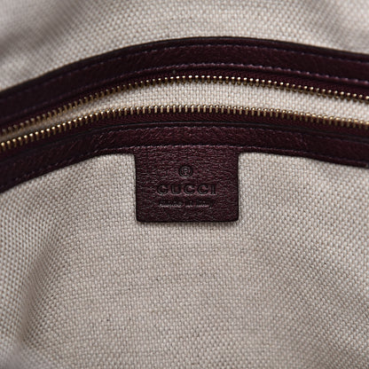 Gucci Metallic Cellarius Calfskin Medium Soho Bowler Classic Burgundy 6 of 15