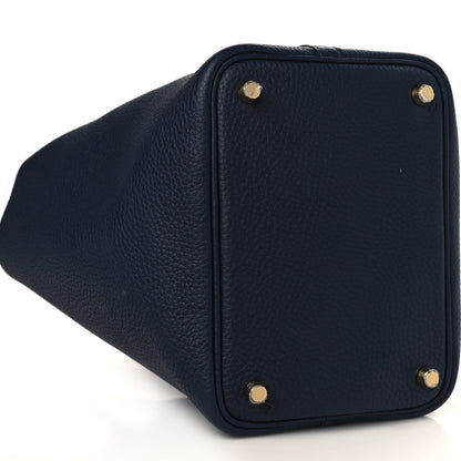 Hermes Taurillon Clemence Picotin Lock 18 PM Bleu Nuit 8 of 10