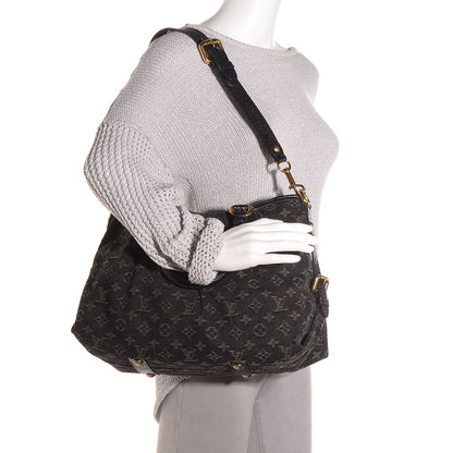 Louis Vuitton Denim Neo Cabby MM Black 2 of 7