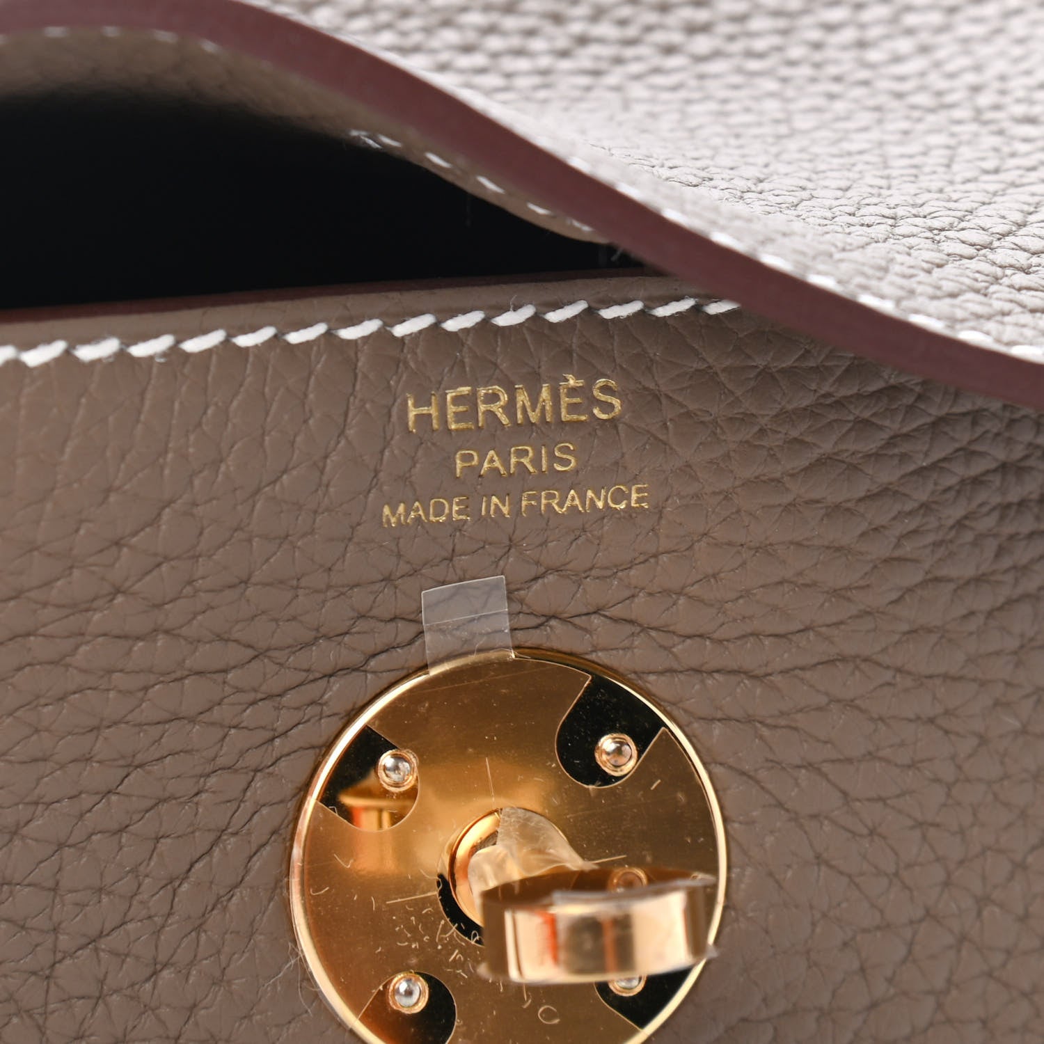 Hermes Taurillon Clemence Lindy 26 Etoupe 5 of 8