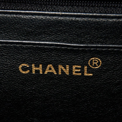 Chanel Lambskin Quilted XL Jumbo Single Flap Black 7 of 12