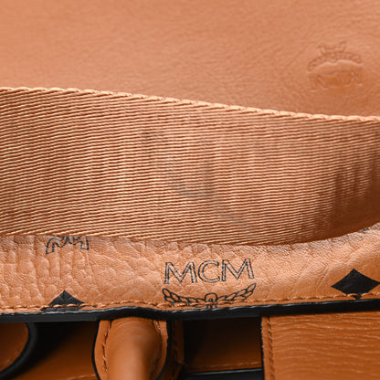 MCM Visetos Small Essential Tote Cognac 12 of 12